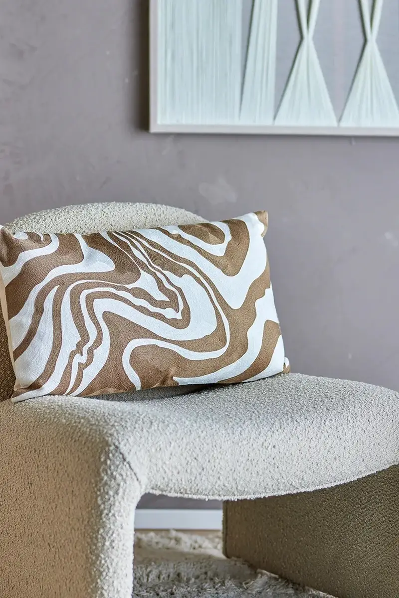 cuscino decorativo Aba 60 x 35 cm colore beige miniatura 5