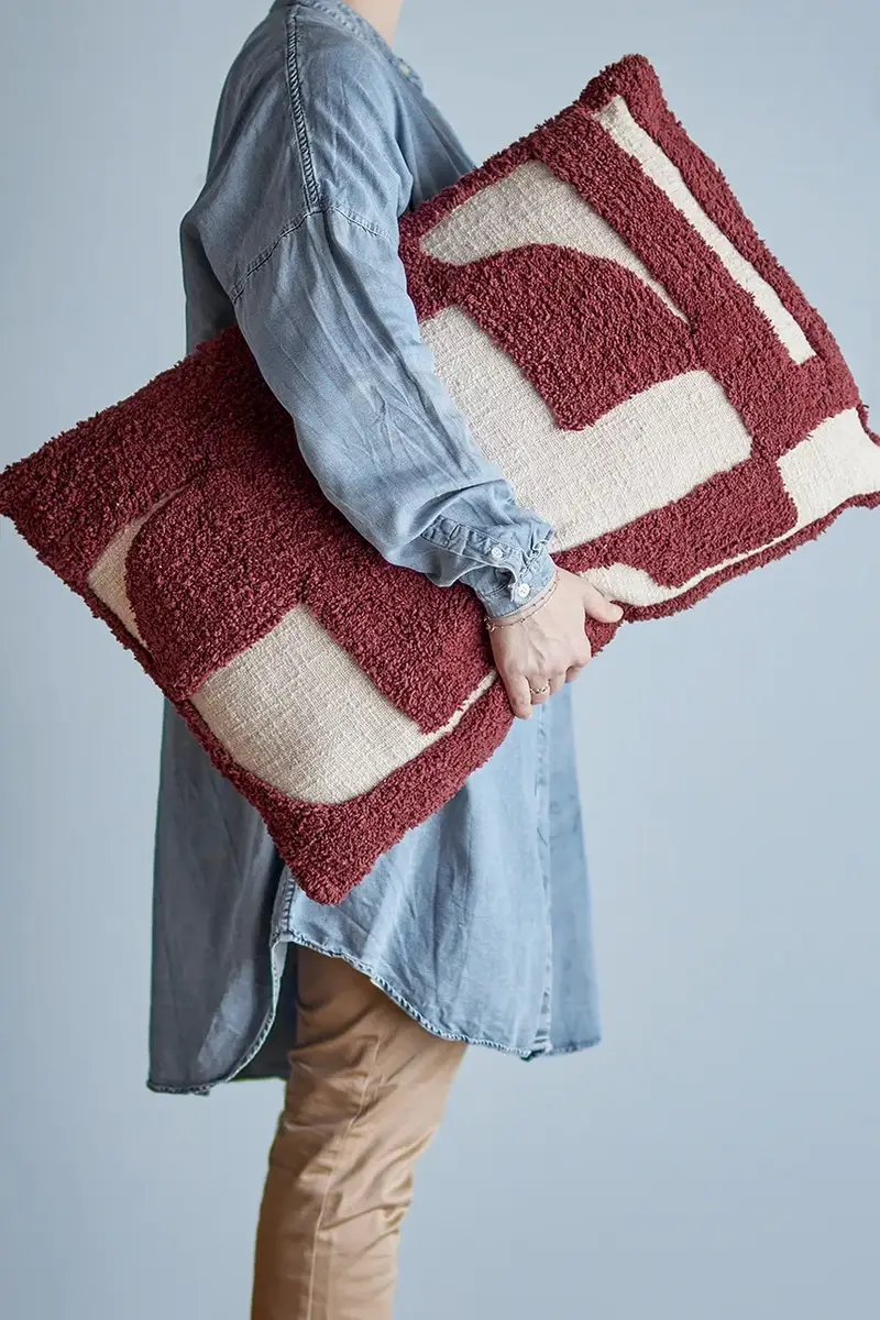 cuscino decorativo Olica 60 x 40 cm colore rosso miniatura 4