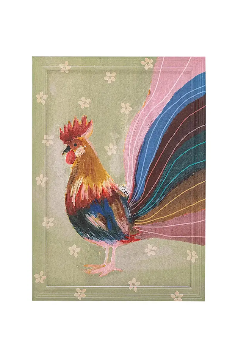 decorazione da parete in cornice Hanaia 35,5 x 50 x 2 cm Multicolore