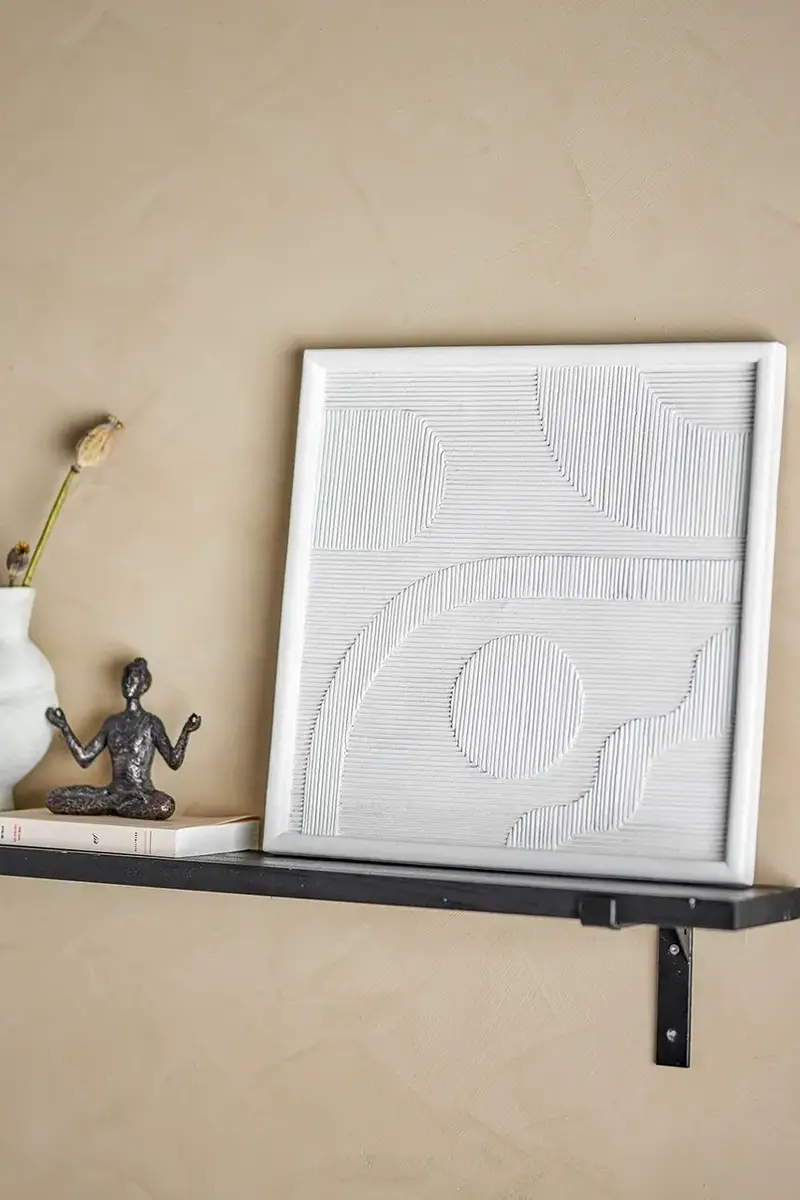 decorazione in murale Patina colore bianco miniatura 3