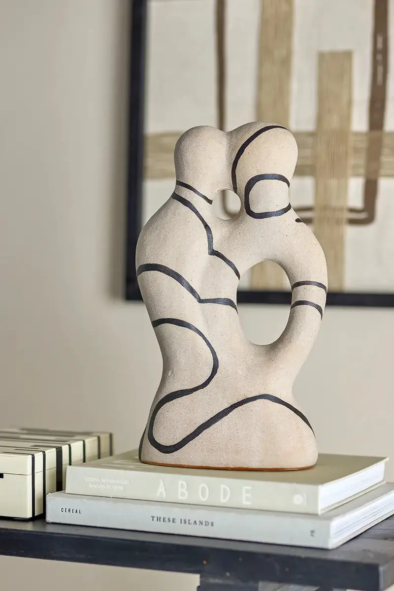 figurina decorativa Eugenie colore beige miniatura 3