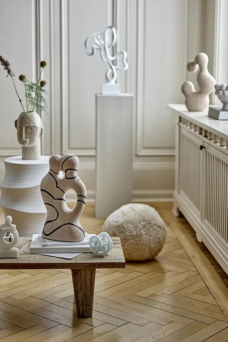 figurina decorativa Eugenie colore beige miniatura 4