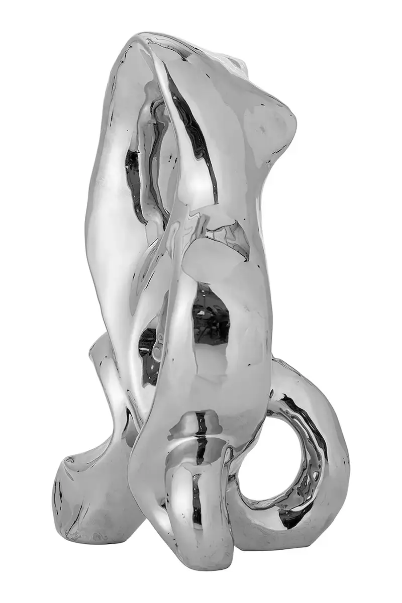 figurina decorativa Vinini 18 x 27 x 13 cm colore grigio miniatura 2