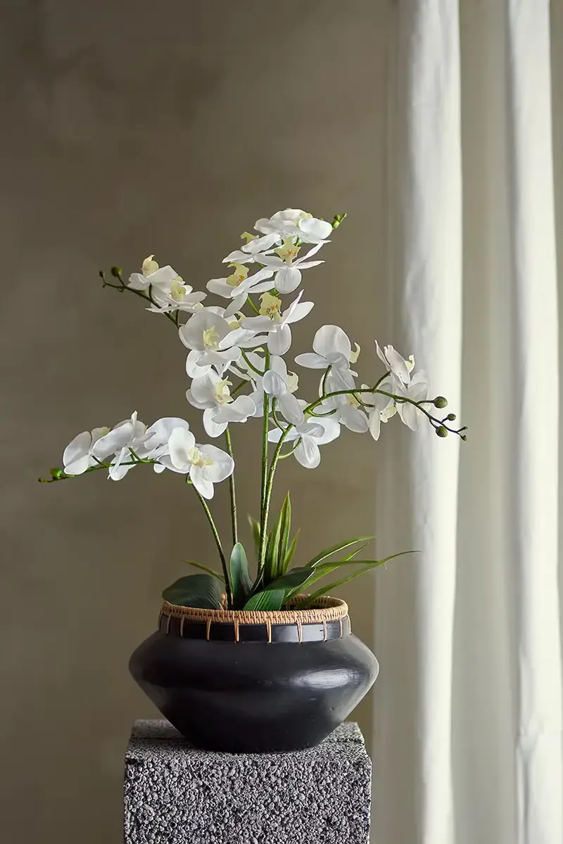 finta pianta in vaso Orchid Plant 84 cm Multicolore miniatura 3