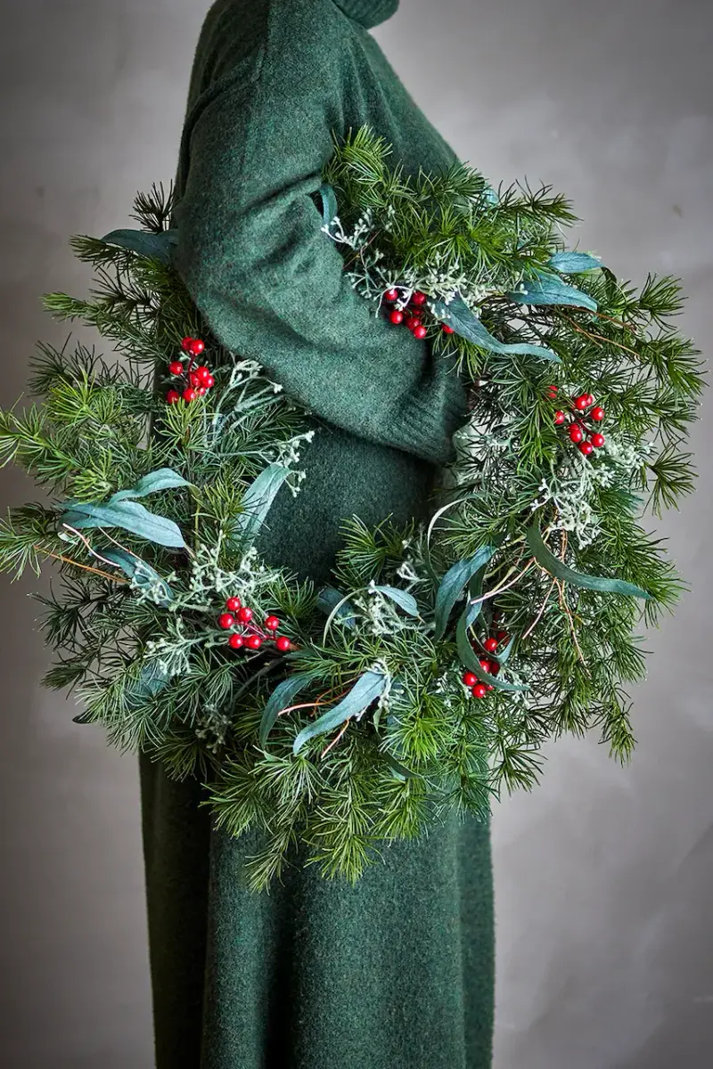 ghirlanda natalizia Pine Wreath 60 x 12 cm Verde miniatura 2