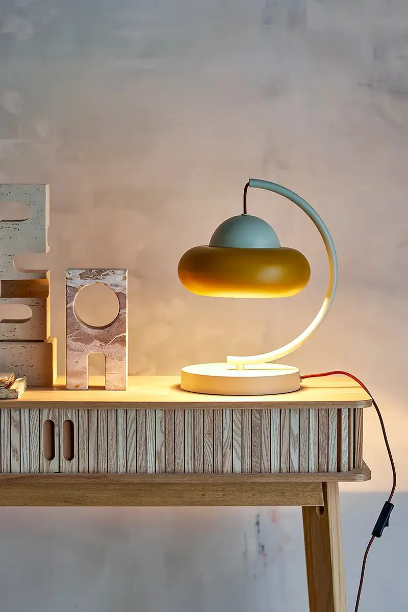 lampada da tavolo Bubble 27 x 34, 5 x 27 cm colore giallo miniatura 5