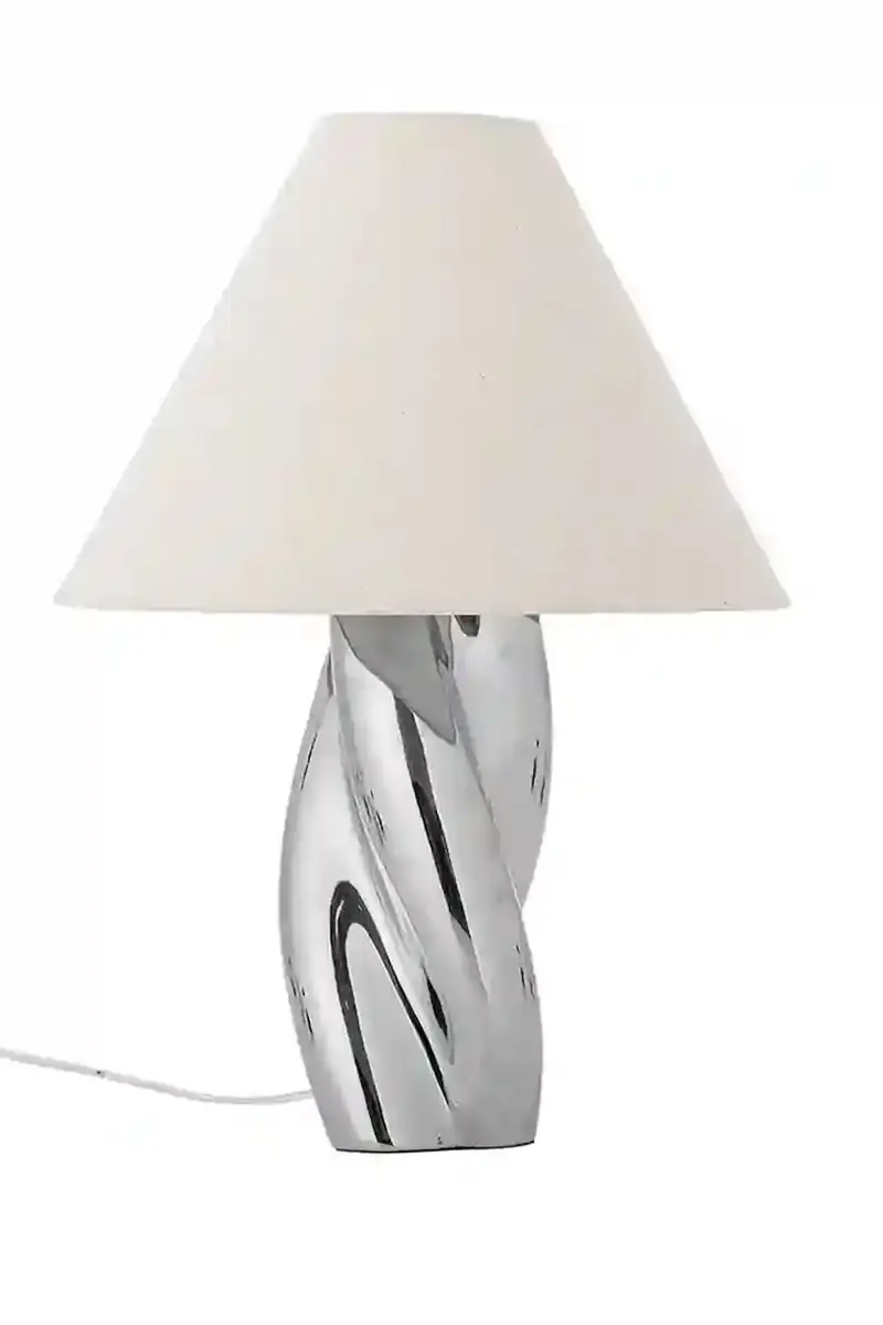 lampada da tavolo Silva 35 x 49 cm colore grigio