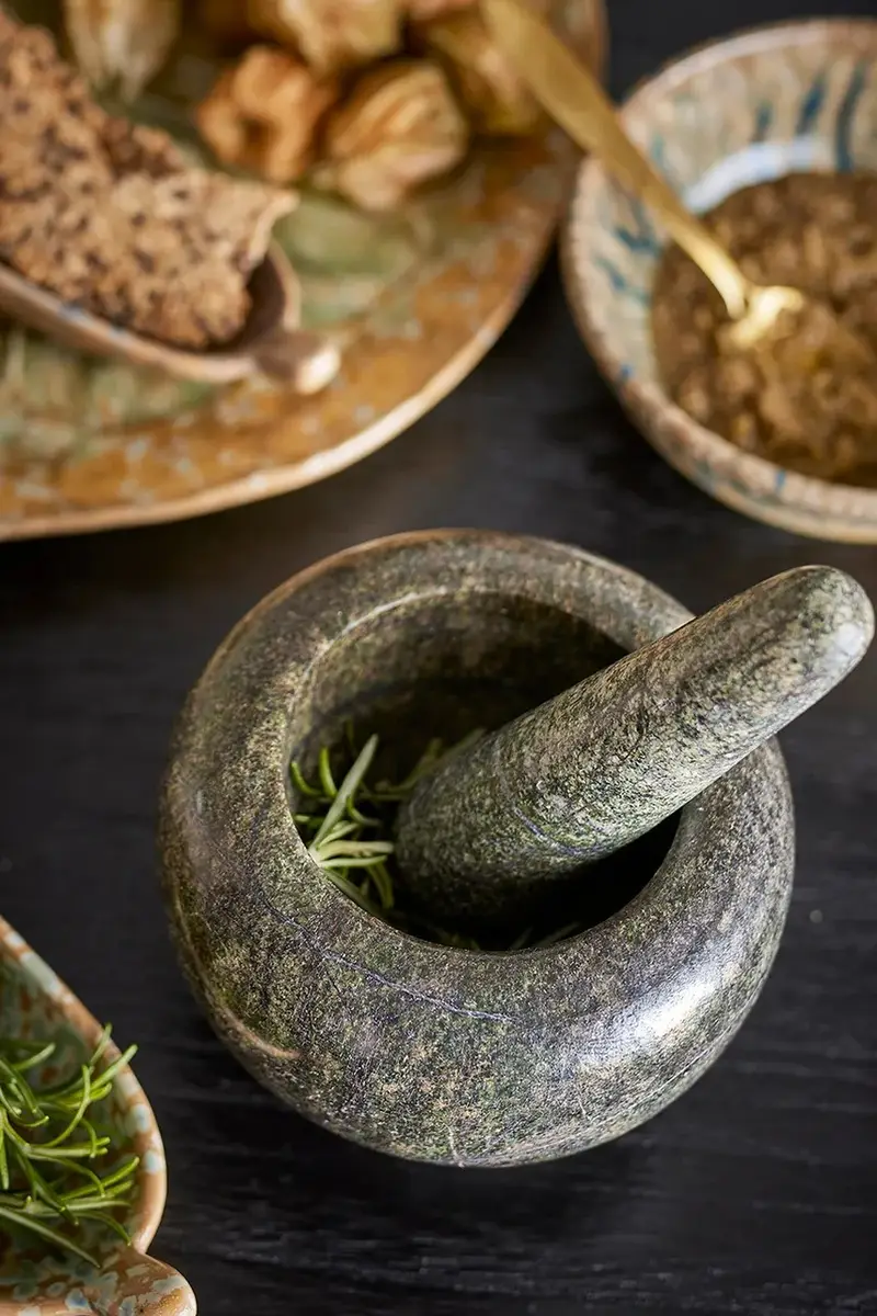 mortaio e pestello Marrone miniatura 5