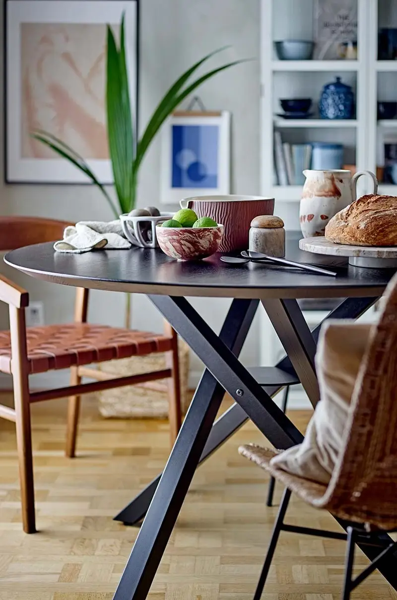 piatto girevole Nuni Marrone miniatura 3