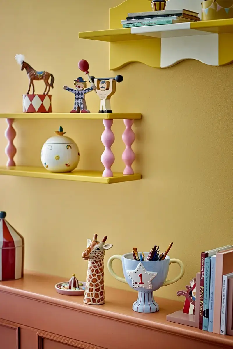 scaffale a parete Bibiola 60 x 21, 5 x 17 cm colore giallo miniatura 4