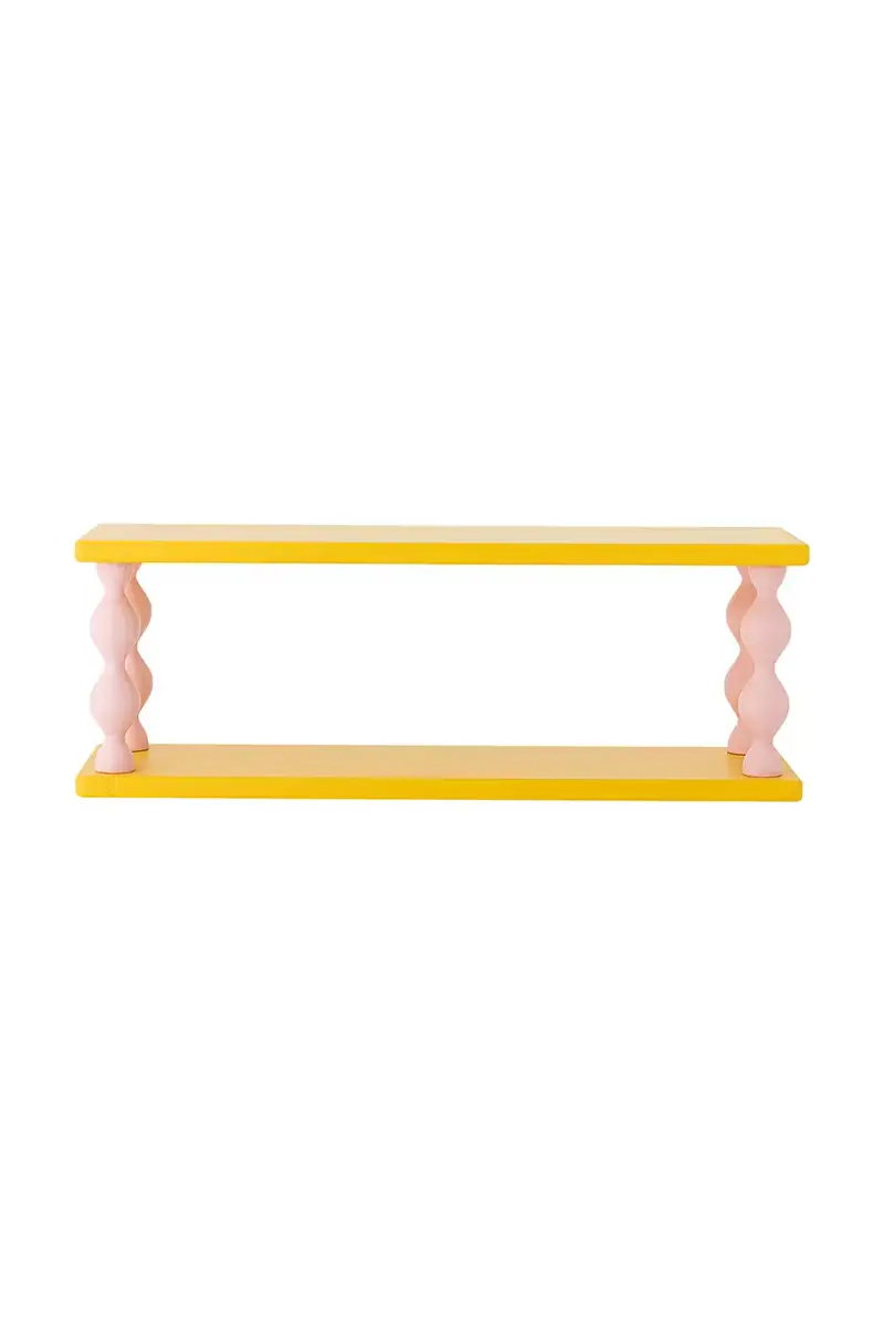 scaffale a parete Bibiola 60 x 21,5 x 17 cm colore giallo