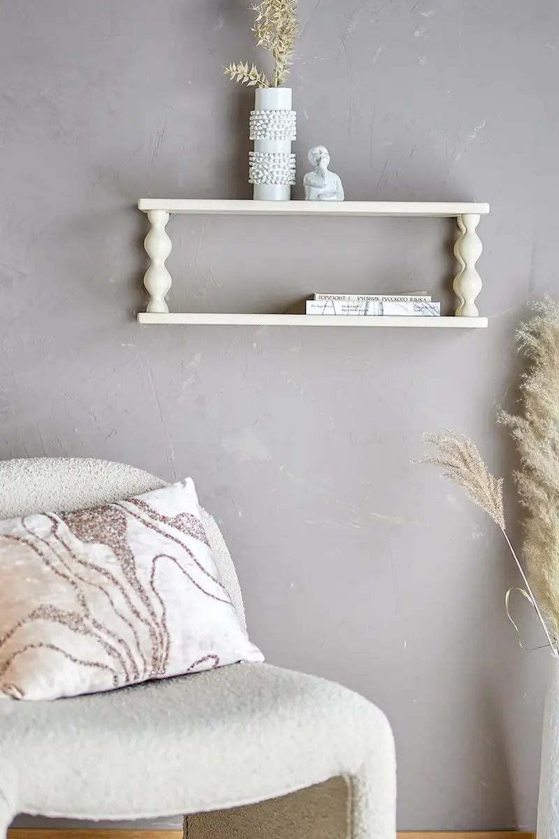 scaffale a parete Salino 60 x 21, 5 x 17 cm Bianco miniatura 3