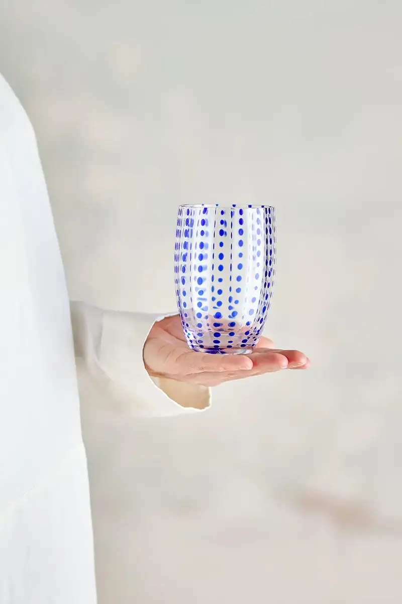 set bicchieri Brinley 350 ml pacco da 4 colore blu miniatura 2