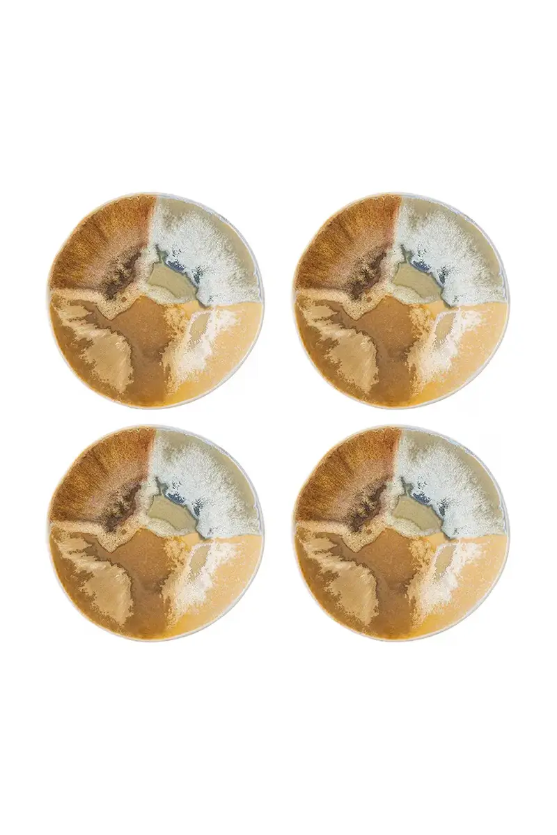 set ciotole Lacey 21 x 6 cm pacco da 4 colore giallo miniatura 2