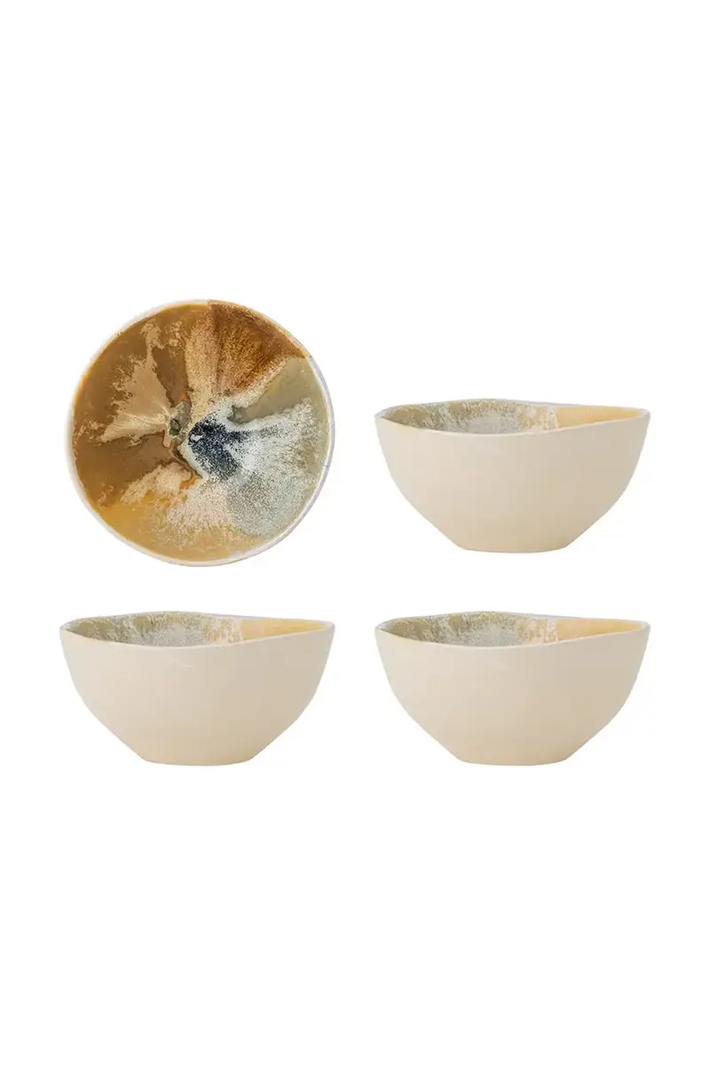 set ciotole Lacey 625 ml pacco da 4 colore giallo