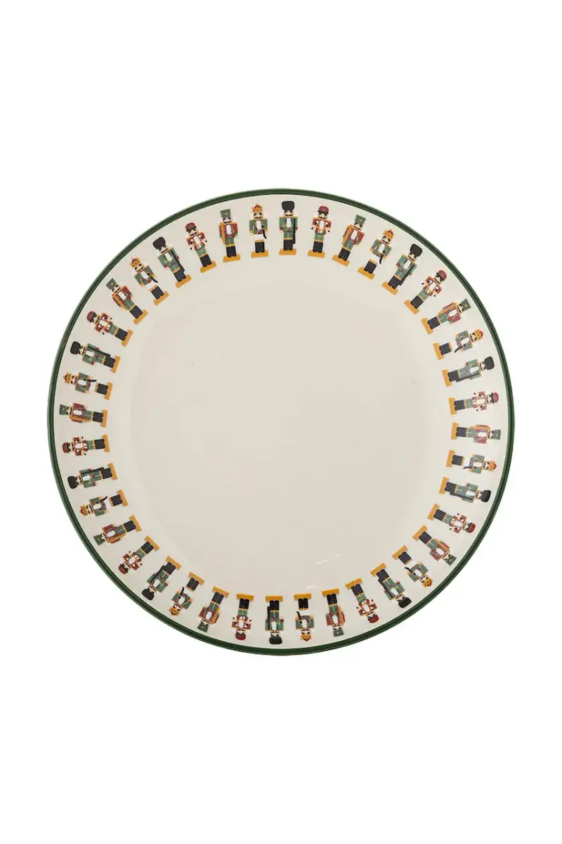 set di piatti da antipasto natalizi Jolly 16 x 3 cm pacco da 6 Multicolore miniatura 2