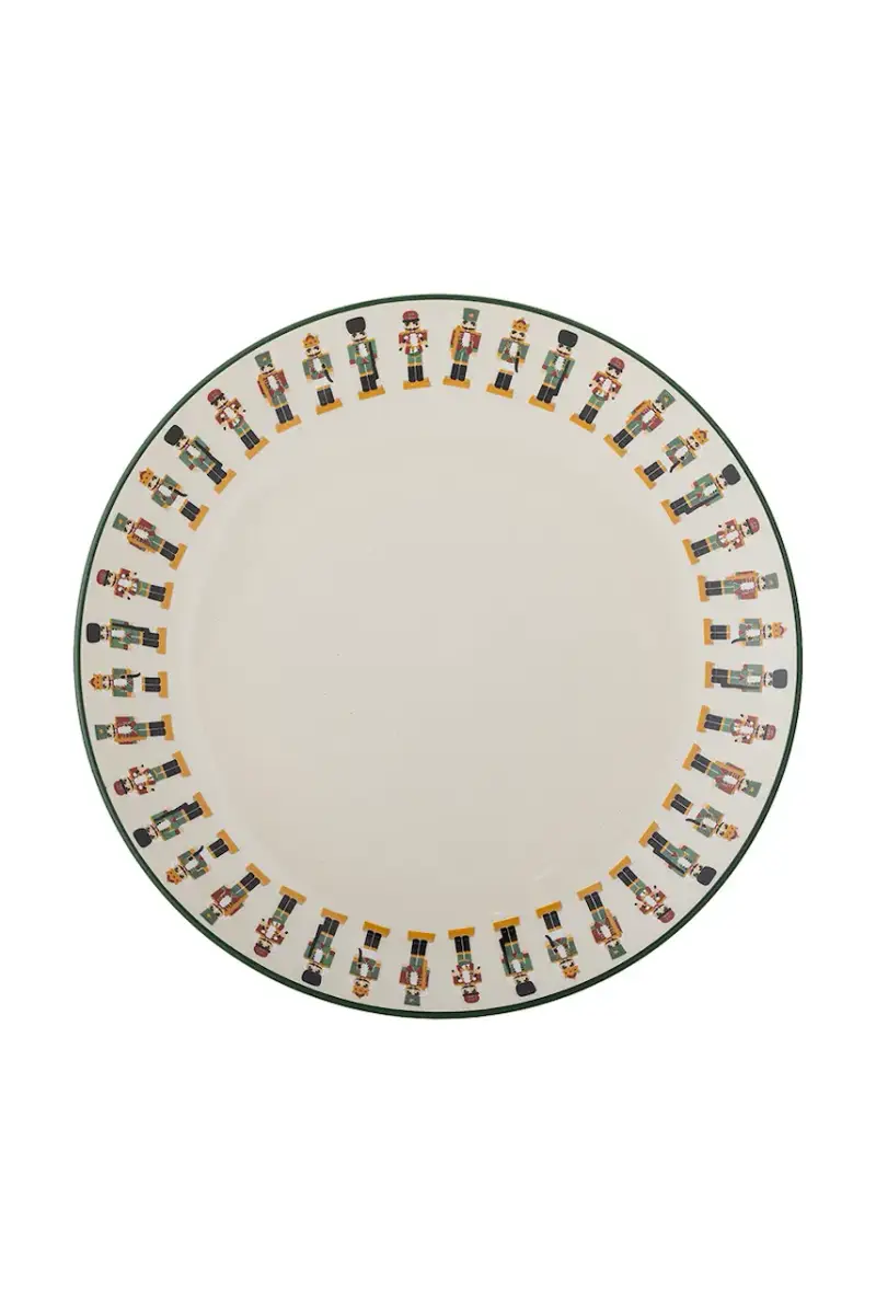 set di piatti da dessert natalizi Jolly 20 x 3 cm pacco da 6 Multicolore miniatura 2