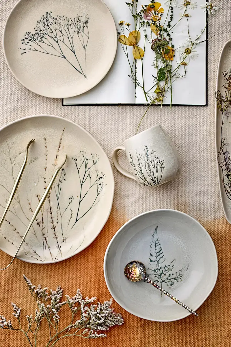 set piatti Bea 27, 5 x 3 cm pacco da 4 colore beige miniatura 2