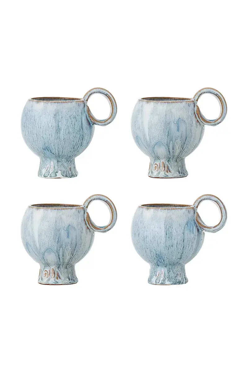 set tazze Avonlea 9 x 10,5 cm pacco da 4 colore blu