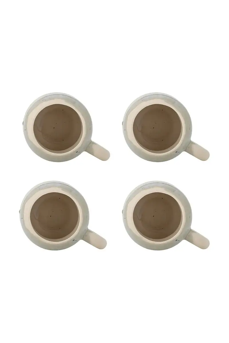 set tazze Luna 9 x 10 cm pacco da 4 colore beige miniatura 2