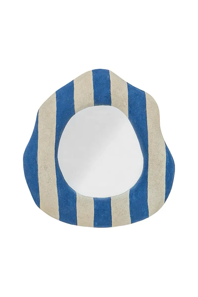 specchio da parete Travis 39,5 x 38,5 x 3,5 cm colore blu