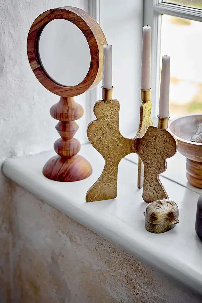 specchio Malukka 20 x 40 x 12, 5 cm colore marrone miniatura 4