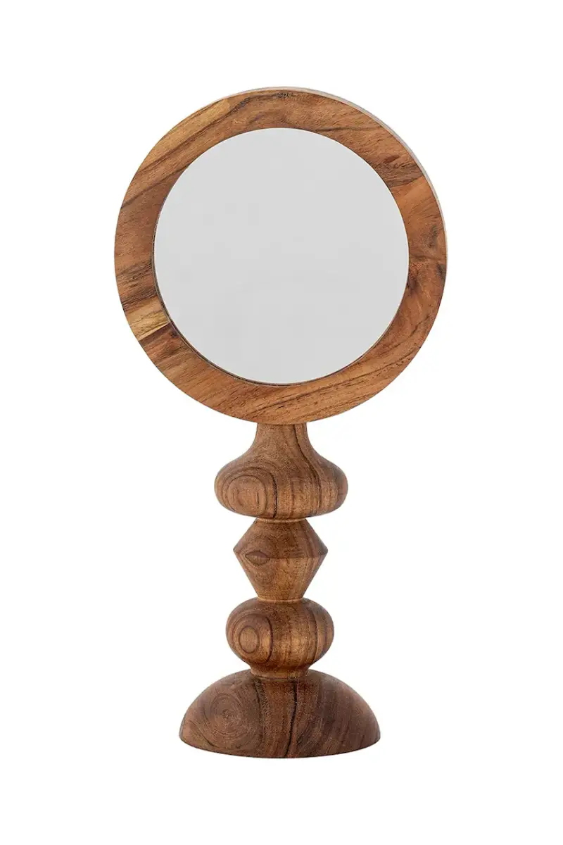 specchio Malukka 20 x 40 x 12,5 cm colore marrone