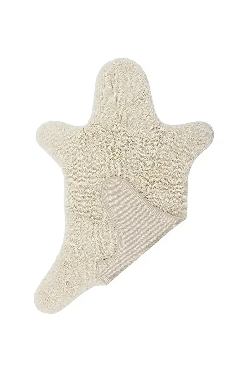 tappeto di lana Bear 200 x 140 cm colore beige miniatura 2