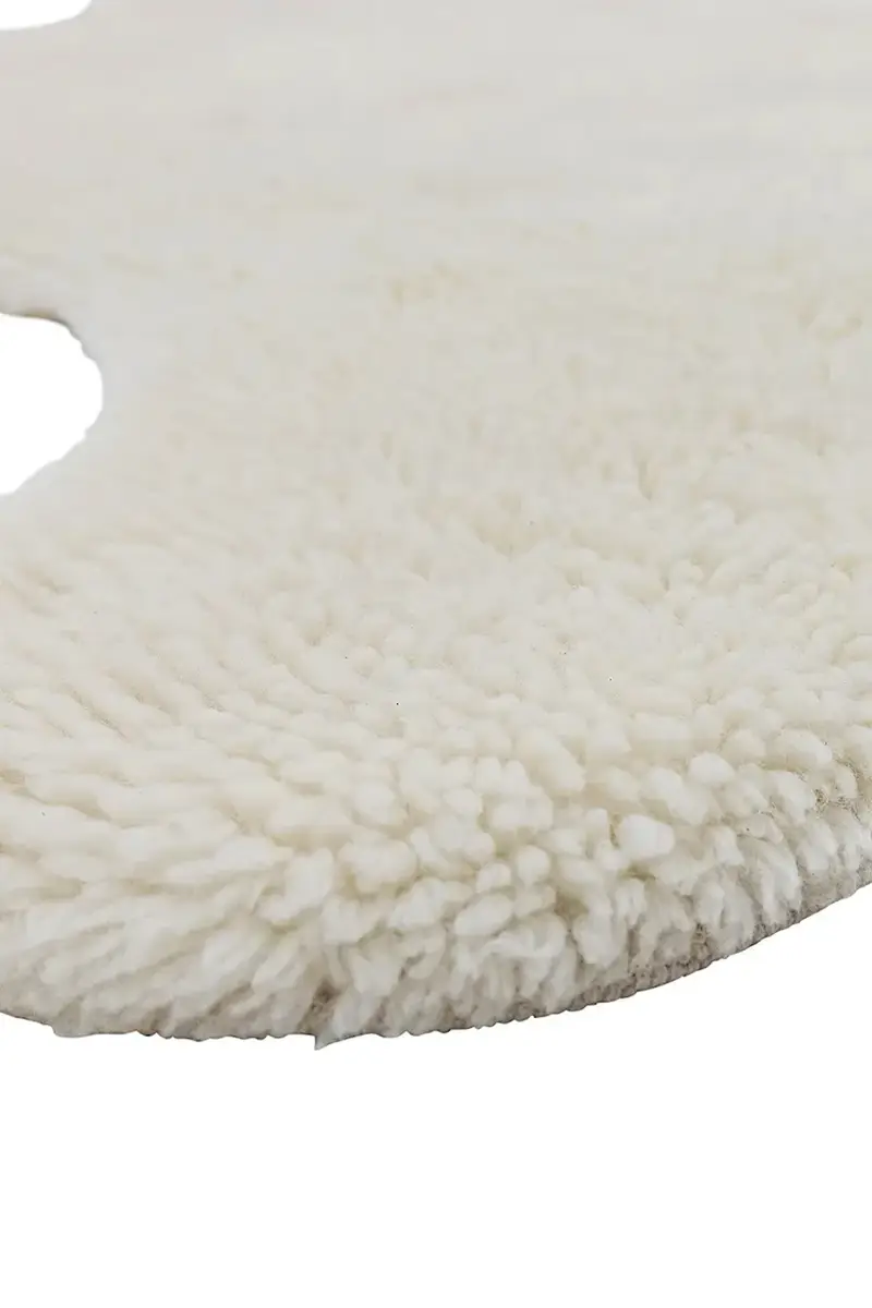 tappeto di lana Bear 200 x 140 cm colore beige miniatura 3