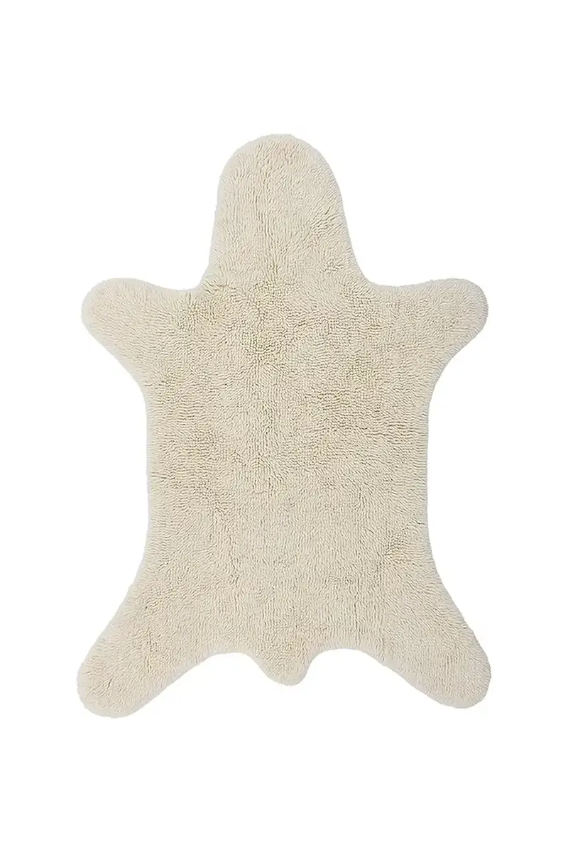 tappeto di lana Bear 200 x 140 cm colore beige
