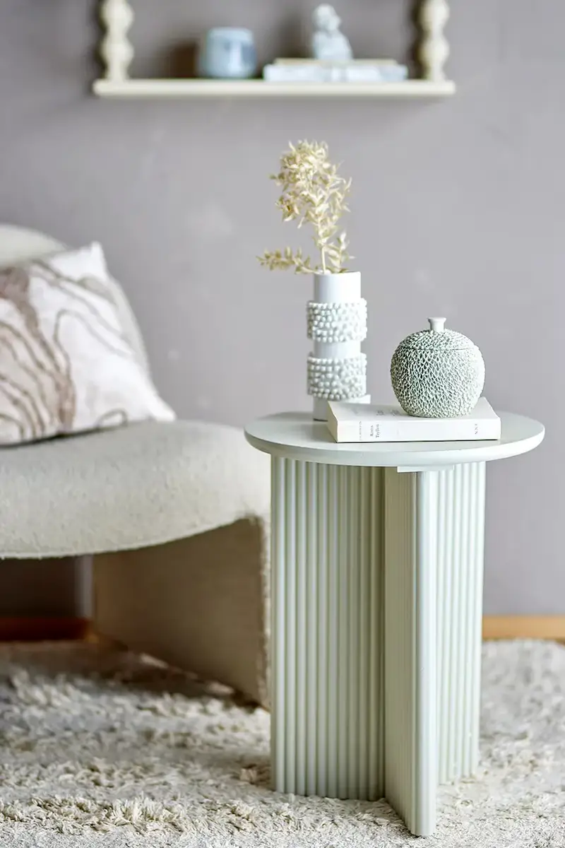 tavolino Edith 40 x 50 cm colore bianco miniatura 3