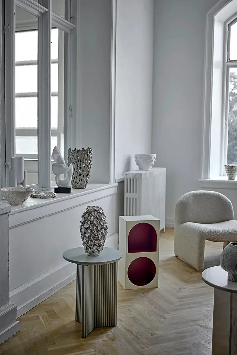 tavolino Edith 40 x 50 cm colore bianco miniatura 4