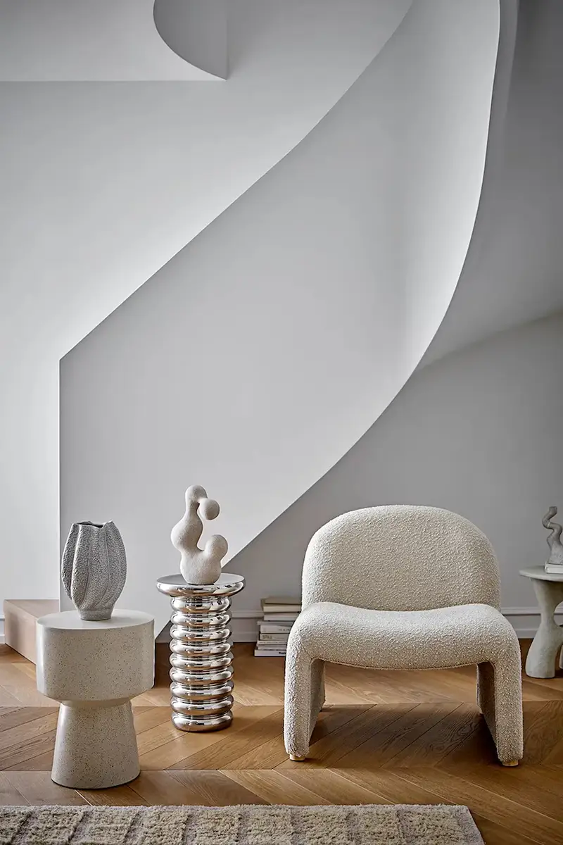 tavolino Spike 30 x 50 cm Grigio miniatura 3