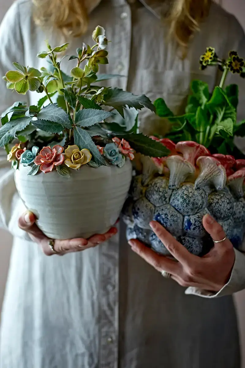 vaso da fiori Maidan 20, 5 x 18 cm colore rosa miniatura 3