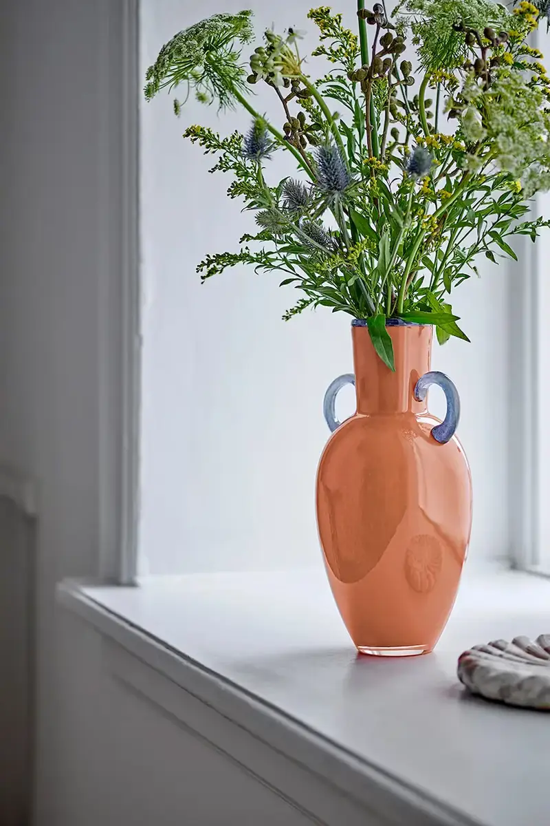 vaso decorativo Anniversary 14, 5 x 30 cm Arancione miniatura 2