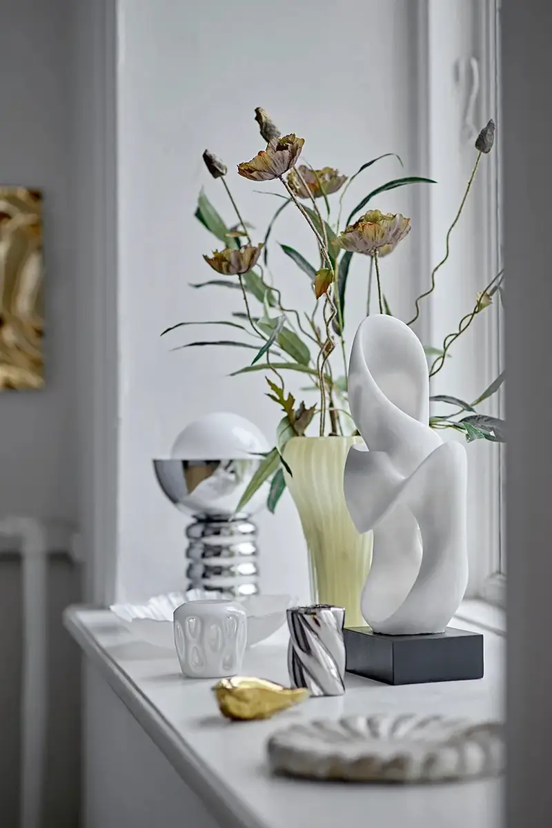 vaso decorativo Averie 17 x 28 cm Giallo miniatura 3