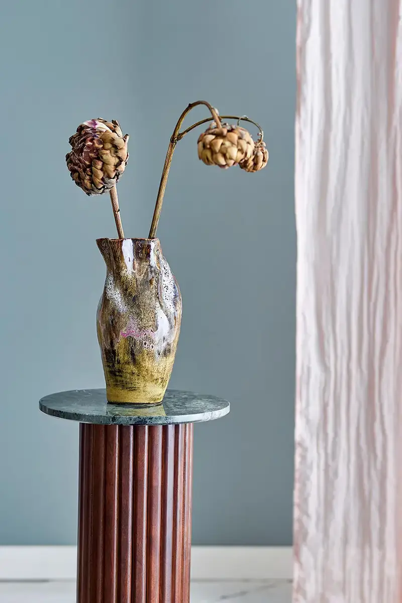 vaso decorativo Benoit Marrone miniatura 3