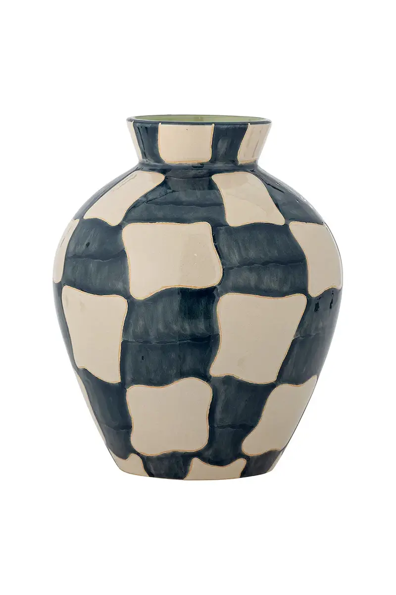 vaso decorativo Check 20 x 24 cm Blu
