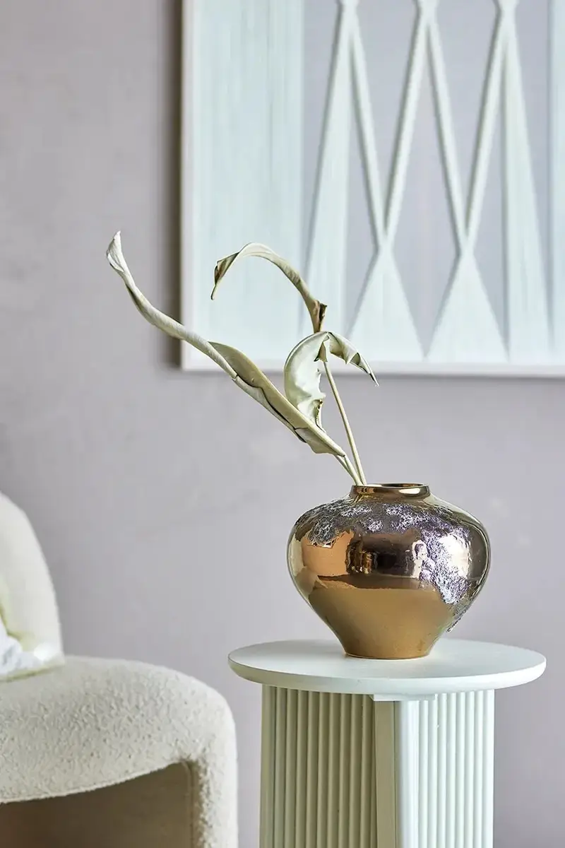 vaso decorativo Ellison 26 x 21 cm Marrone miniatura 3