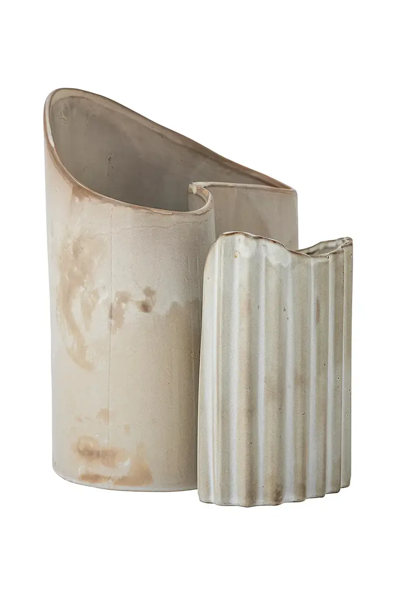 vaso decorativo Henaj pacco da 2 Beige miniatura 2