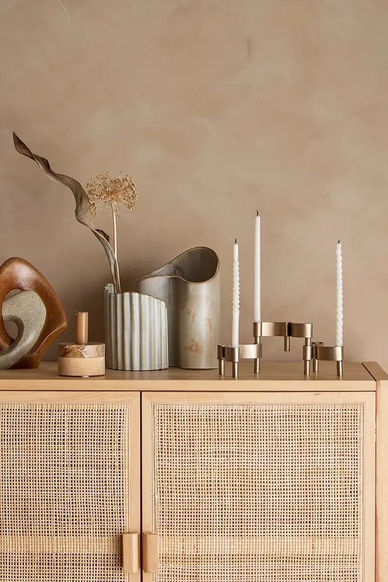 vaso decorativo Henaj pacco da 2 Beige miniatura 4