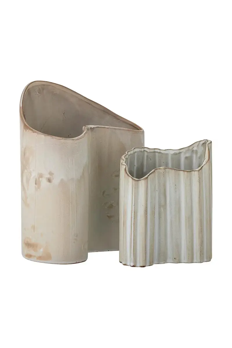 vaso decorativo Henaj pacco da 2 Beige