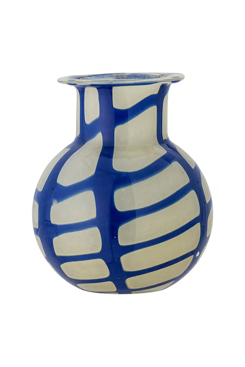 vaso decorativo Kiran 16 x 19 cm Blu