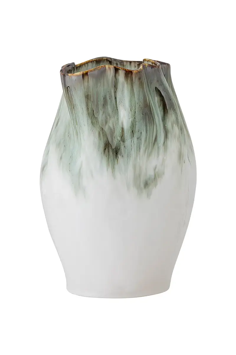 vaso decorativo Nisha 22, 5 x 30 cm Verde miniatura 2