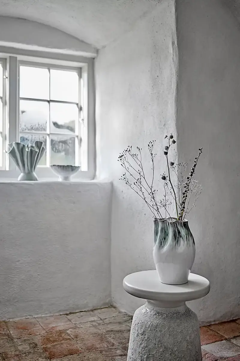 vaso decorativo Nisha 22, 5 x 30 cm Verde miniatura 4