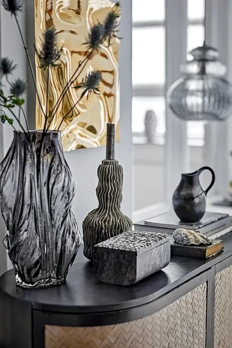 vaso decorativo Tulla 17, 5 x 32 cm Grigio miniatura 4