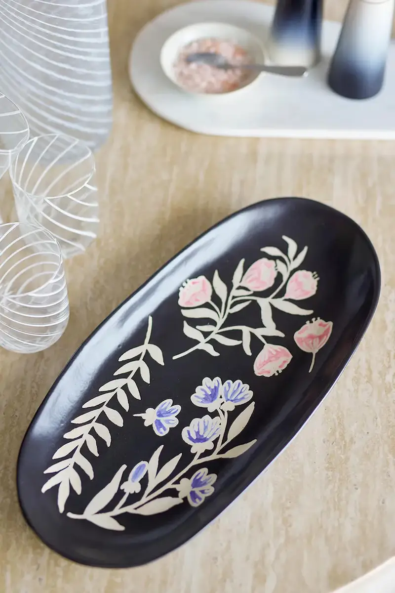 vassoio 41 x 4 x 19, 5 cm Nero miniatura 4