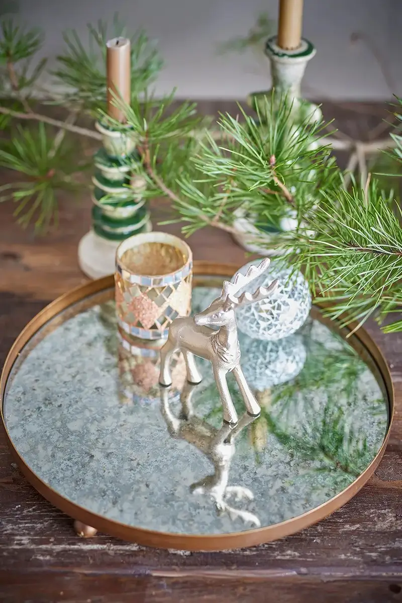 vassoio decorativo Glacier 35 x 4 cm colore blu miniatura 4