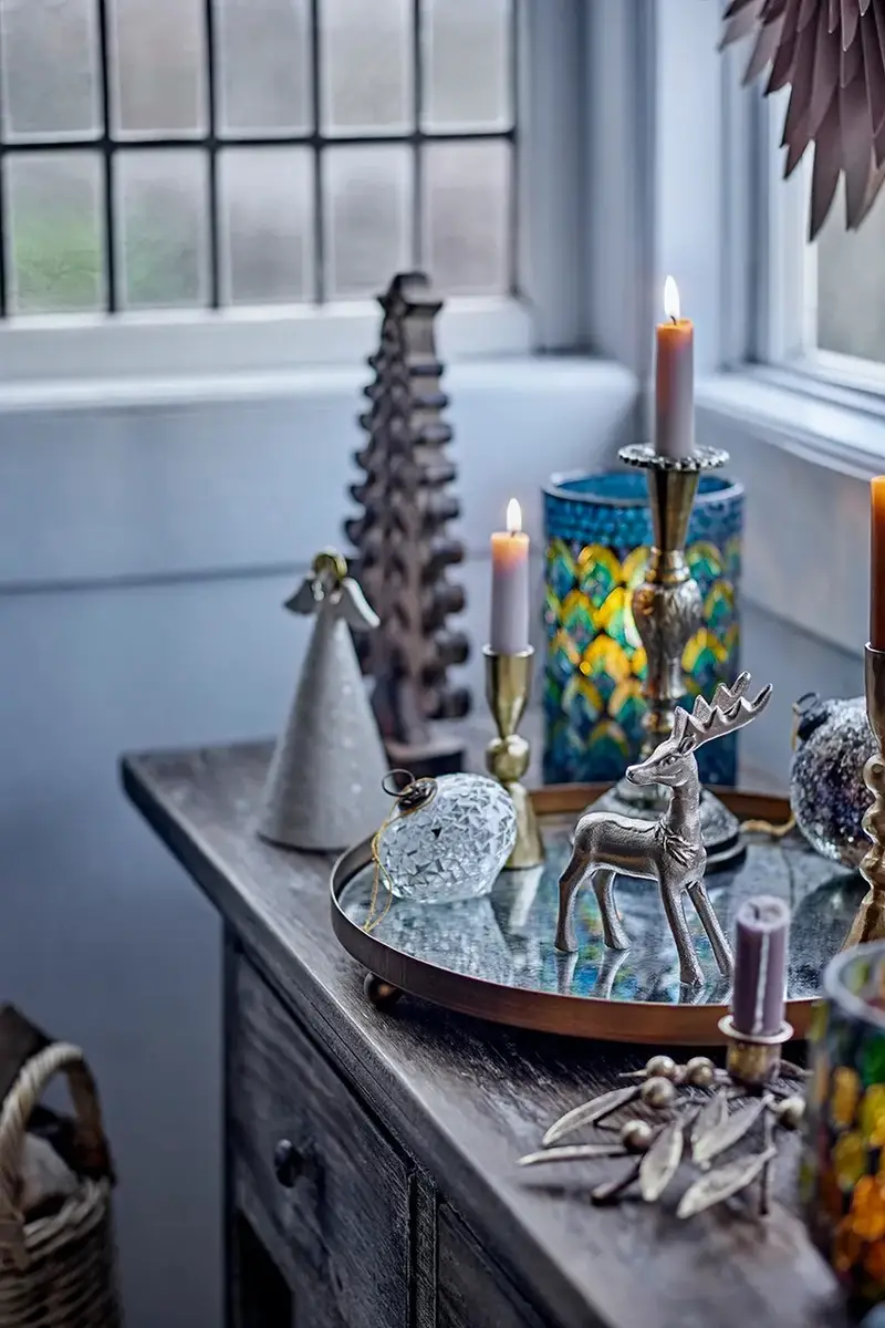 vassoio decorativo Glacier 35 x 4 cm colore blu miniatura 5