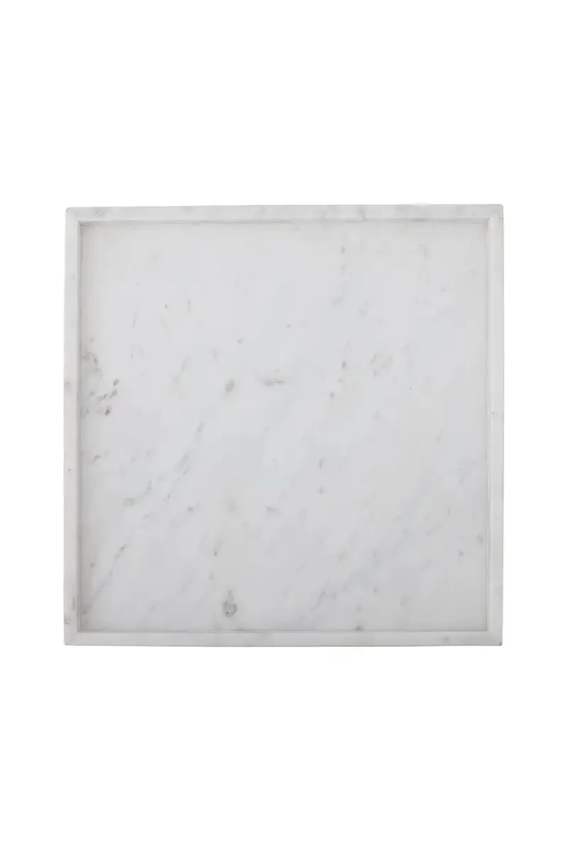 vassoio decorativo Majsa 35 x 3 x 35 cm colore beige miniatura 2